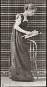 Plate 241 Placing a chair, sitting and reading — figure reference
